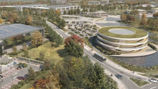 An artist's impression of the Gravity campus. The facility has been designed with built-in green features such as low-carbon materials, electric vehicle chargers and buildings with passive daylighting.